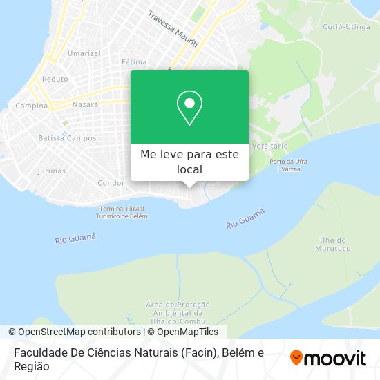 Faculdade De Ciências Naturais (Facin) mapa