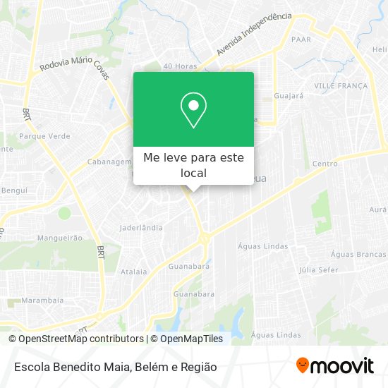 Escola Benedito Maia mapa