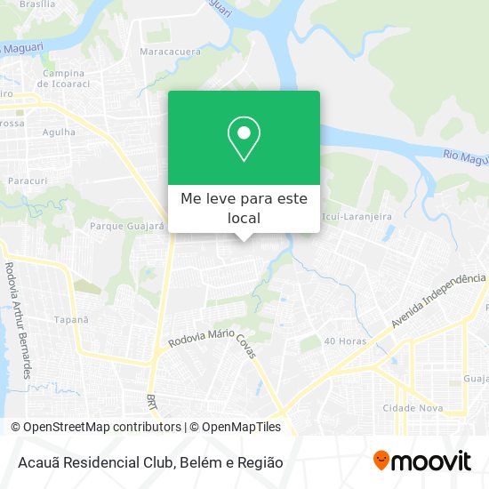 Acauã Residencial Club mapa