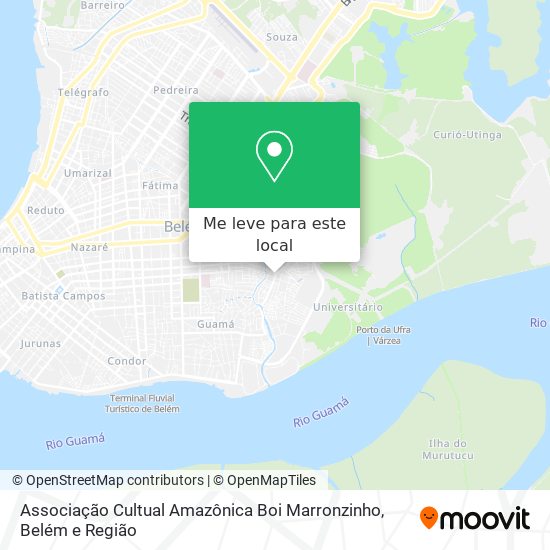 Associação Cultual Amazônica Boi Marronzinho mapa