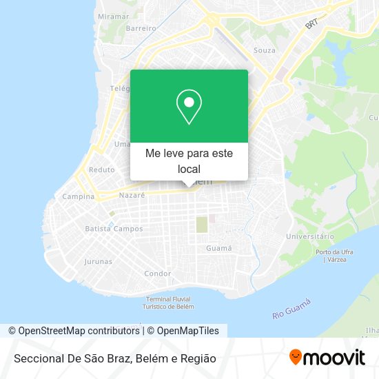 Seccional De São Braz mapa
