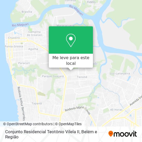 Conjunto Residencial Teotônio Vilela II mapa