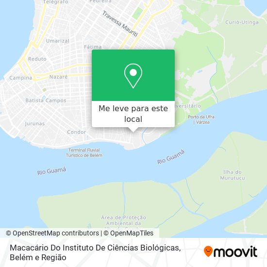 Macacário Do Instituto De Ciências Biológicas mapa