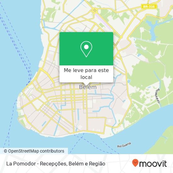 La Pomodor - Recepções mapa