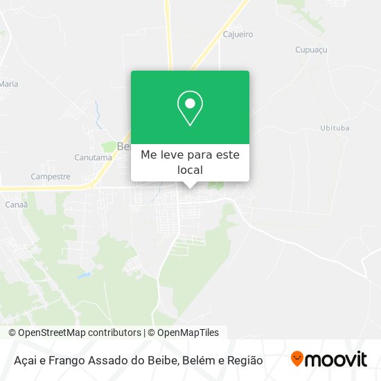 Açai e Frango Assado do Beibe mapa
