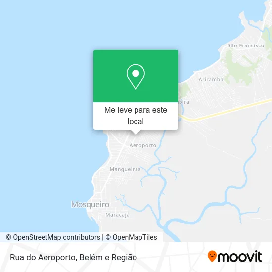 Rua do Aeroporto mapa