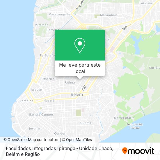 Faculdades Integradas Ipiranga - Unidade Chaco mapa