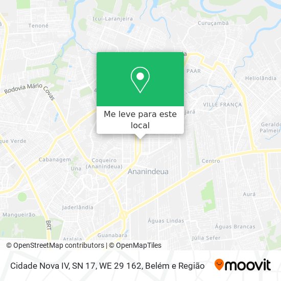 Cidade Nova IV, SN 17, WE 29 162 mapa
