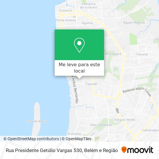 Rua Presidente Getúlio Vargas 530 mapa