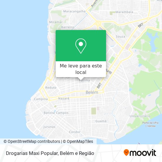 Drogarias Maxi Popular mapa