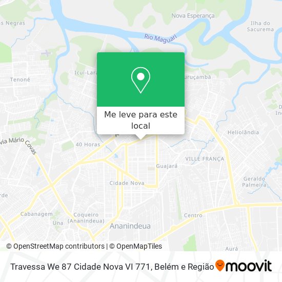 Travessa We 87 Cidade Nova VI 771 mapa