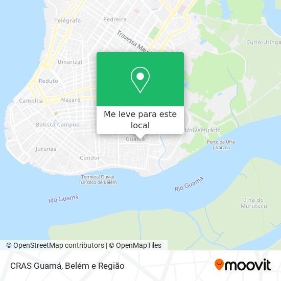 CRAS Guamá mapa