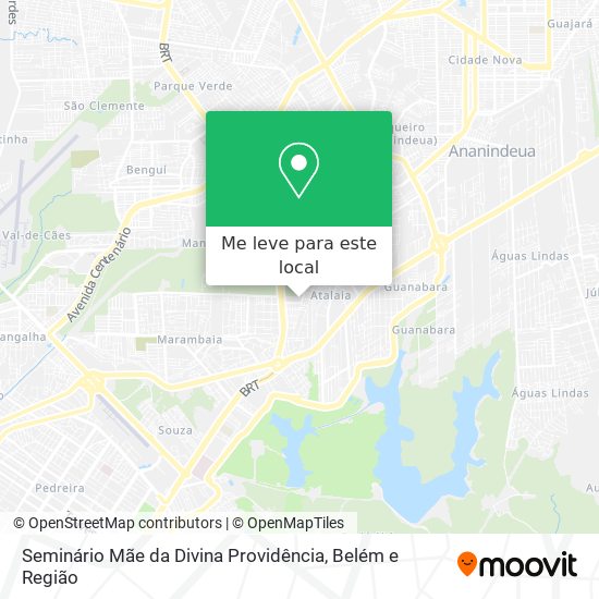 Seminário Mãe da Divina Providência mapa