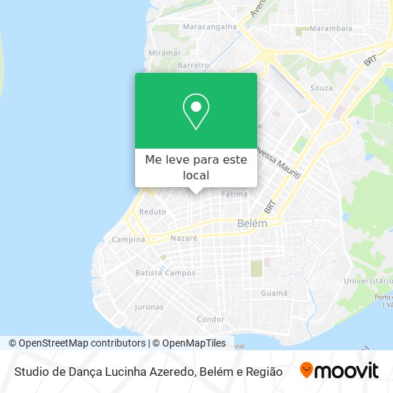 Studio de Dança Lucinha Azeredo mapa