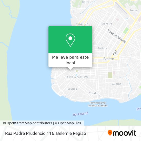 Rua Padre Prudêncio 116 mapa