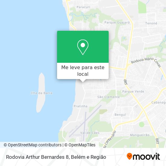 Rodovia Arthur Bernardes 8 mapa