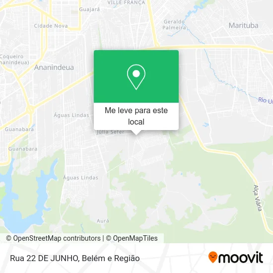Rua 22 DE JUNHO mapa