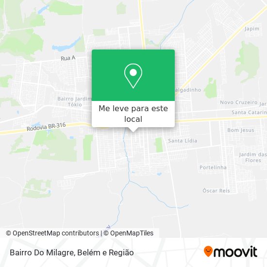 Bairro Do Milagre mapa