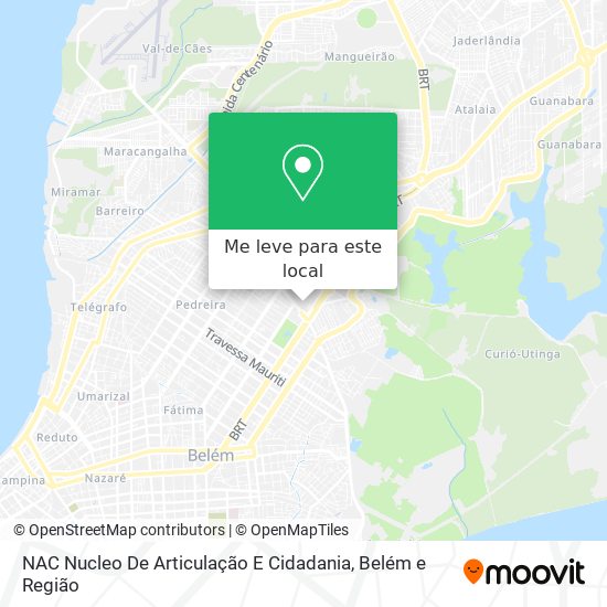 NAC Nucleo De Articulação E Cidadania mapa