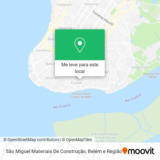 São Miguel Materiais De Construção mapa