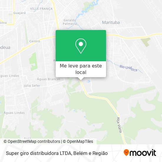 Super giro distribuidora LTDA mapa