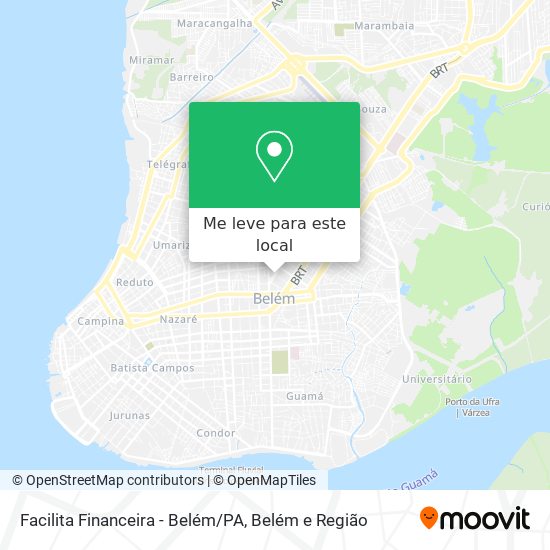 Facilita Financeira - Belém/PA mapa