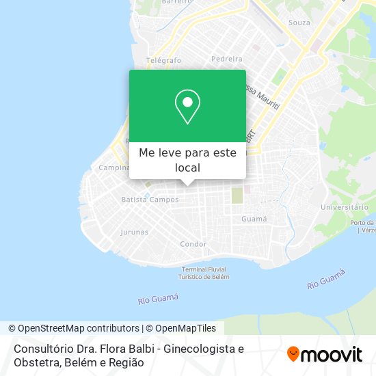 Consultório Dra. Flora Balbi - Ginecologista e Obstetra mapa