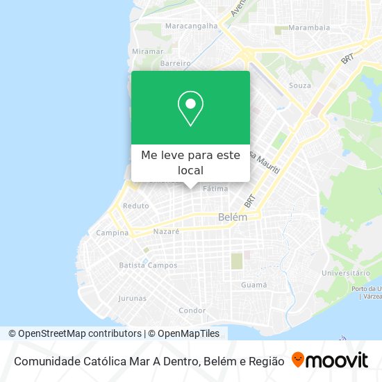 Comunidade Católica Mar A Dentro mapa