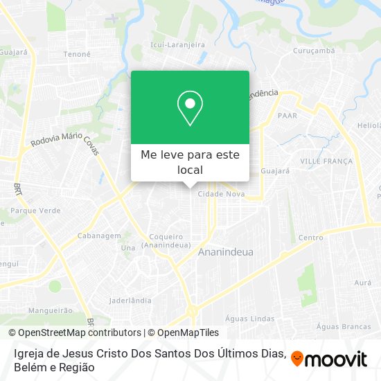 Igreja de Jesus Cristo Dos Santos Dos Últimos Dias mapa
