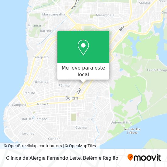 Clínica de Alergia Fernando Leite mapa