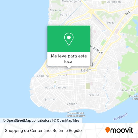 Shopping do Centenário mapa