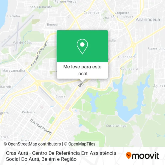 Cras Aurá - Centro De Referência Em Assistência Social  Do Aurá mapa