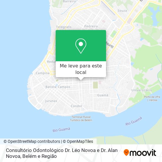 Consultório Odontológico Dr. Léo Novoa e Dr. Alan Novoa mapa