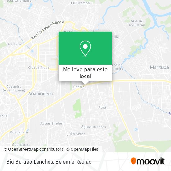 Big Burgão Lanches mapa