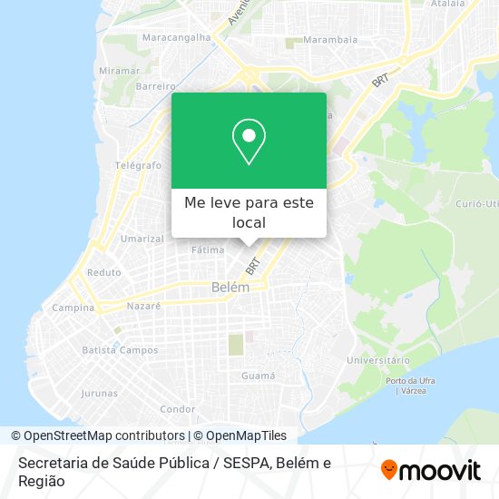 Secretaria de Saúde Pública / SESPA mapa
