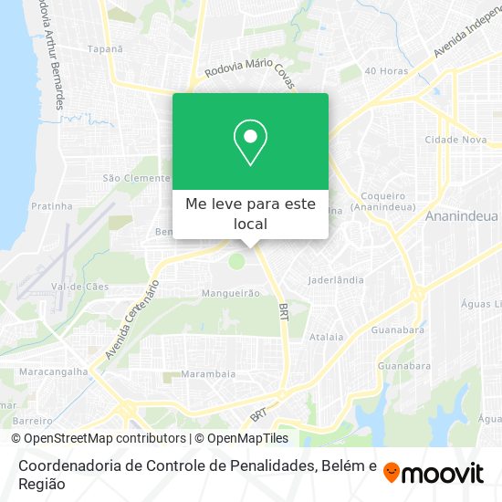 Coordenadoria de Controle de Penalidades mapa