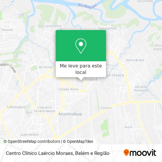 Centro Clínico Laércio Moraes mapa