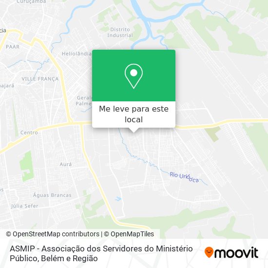 ASMIP - Associação dos Servidores do Ministério Público mapa