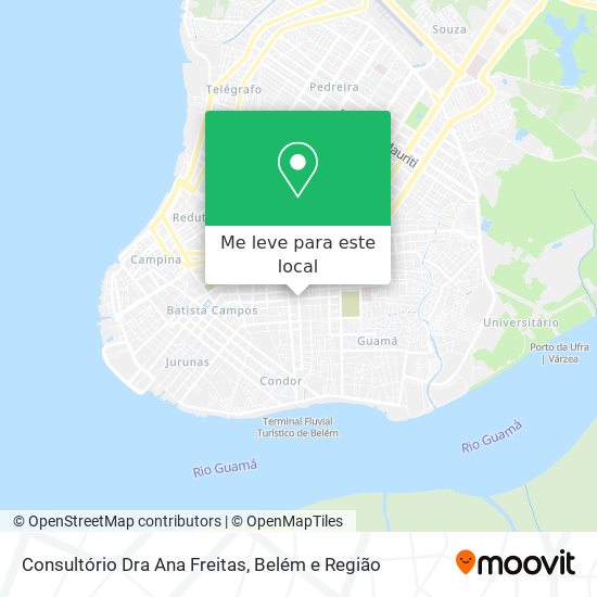 Consultório Dra Ana Freitas mapa