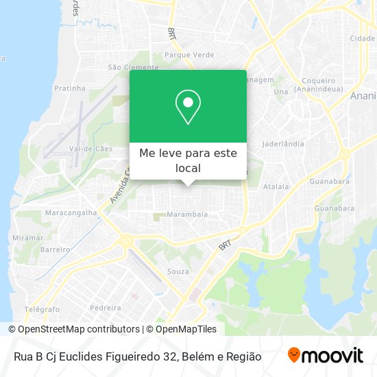 Rua B Cj Euclides Figueiredo 32 mapa
