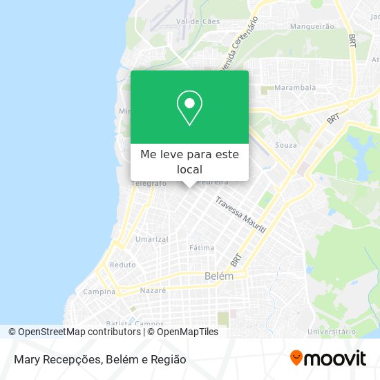 Mary Recepções mapa