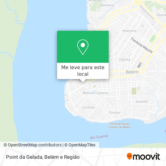 Point da Gelada mapa
