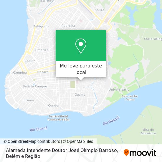 Alameda Intendente Doutor José Olímpio Barroso mapa