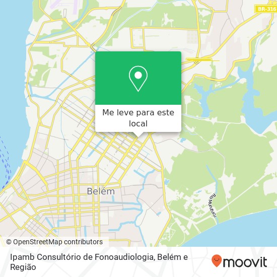 Ipamb Consultório de Fonoaudiologia mapa