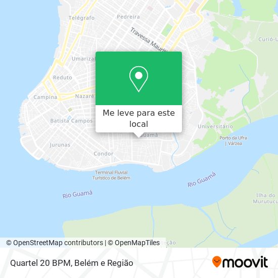 Quartel 20 BPM mapa