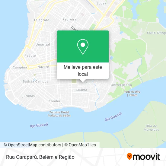 Rua Caraparú mapa