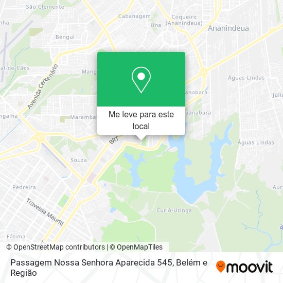 Passagem Nossa Senhora Aparecida 545 mapa