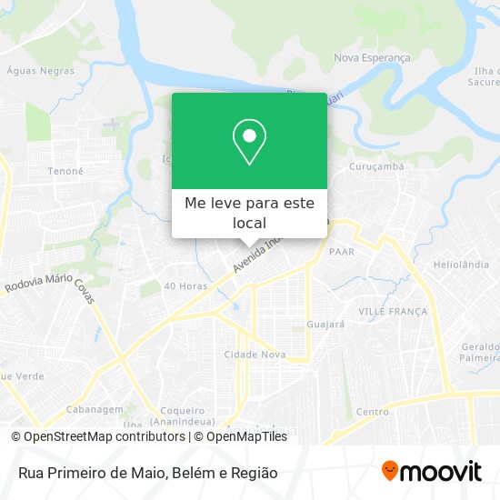Rua Primeiro de Maio mapa
