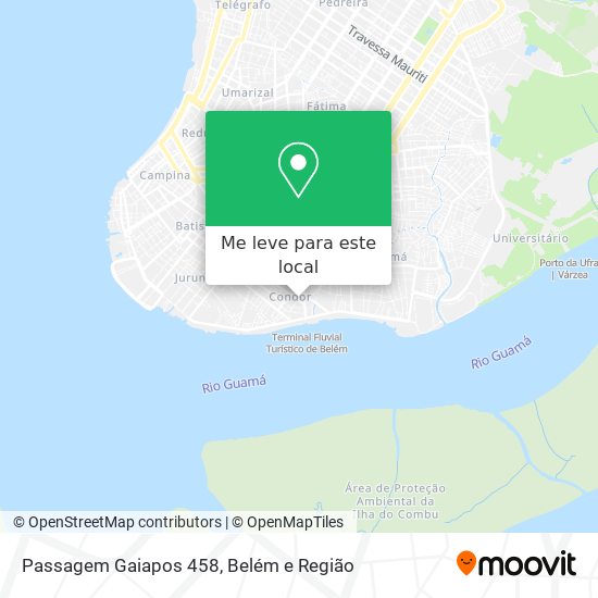 Passagem Gaiapos 458 mapa