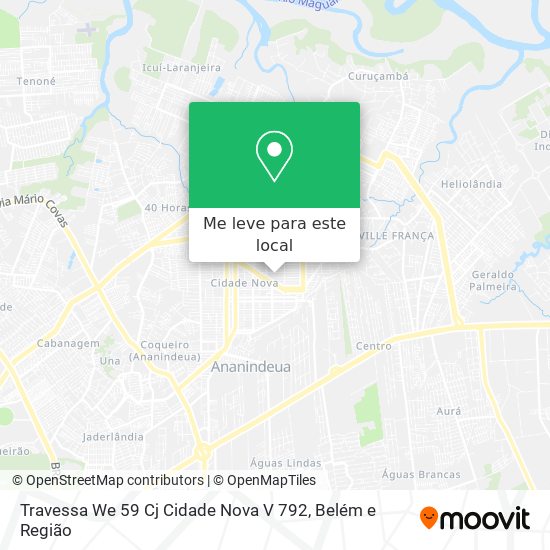 Travessa We 59 Cj Cidade Nova V 792 mapa